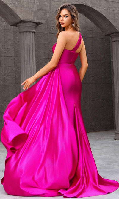 Terani Couture 251P4123 - One Shoulder Ruched Prom Dress Evening Dresses