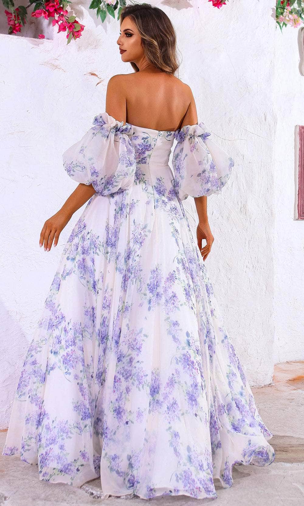 terani couture purple dress Terani Couture 262E7082 - Long Tafetta A-line Dress