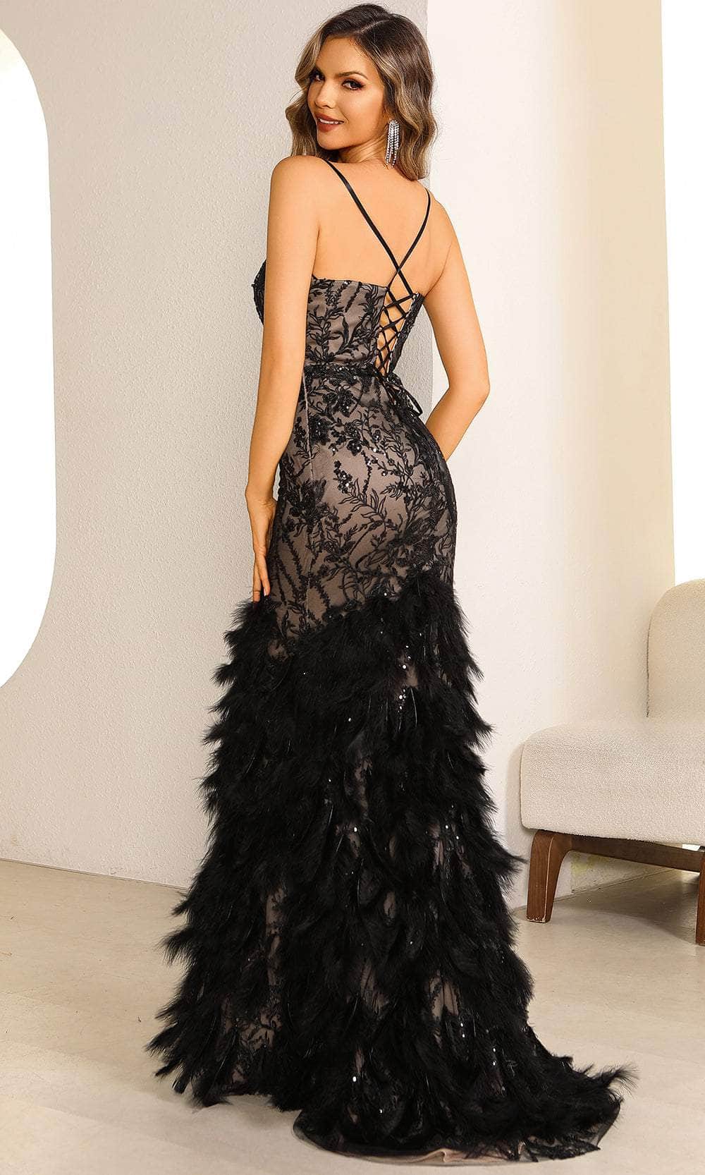 Terani Couture 251P4321 - Beaded Tulle Trumpet Prom Gown Prom Dresses