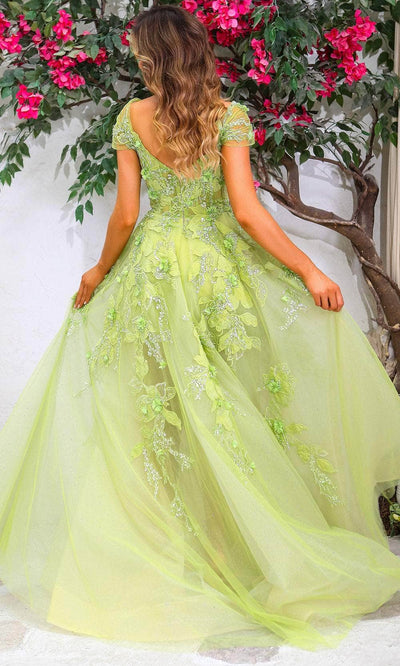 Terani Couture 251P4533 - Organza Cap Sleeve Ballgown Ball Gowns