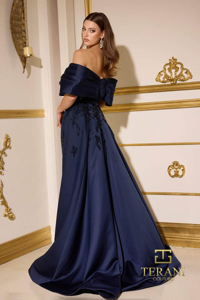 Terani Couture 252E5124 - Pleated Bodice Sweetheart Long Gown Special Occasion Dress