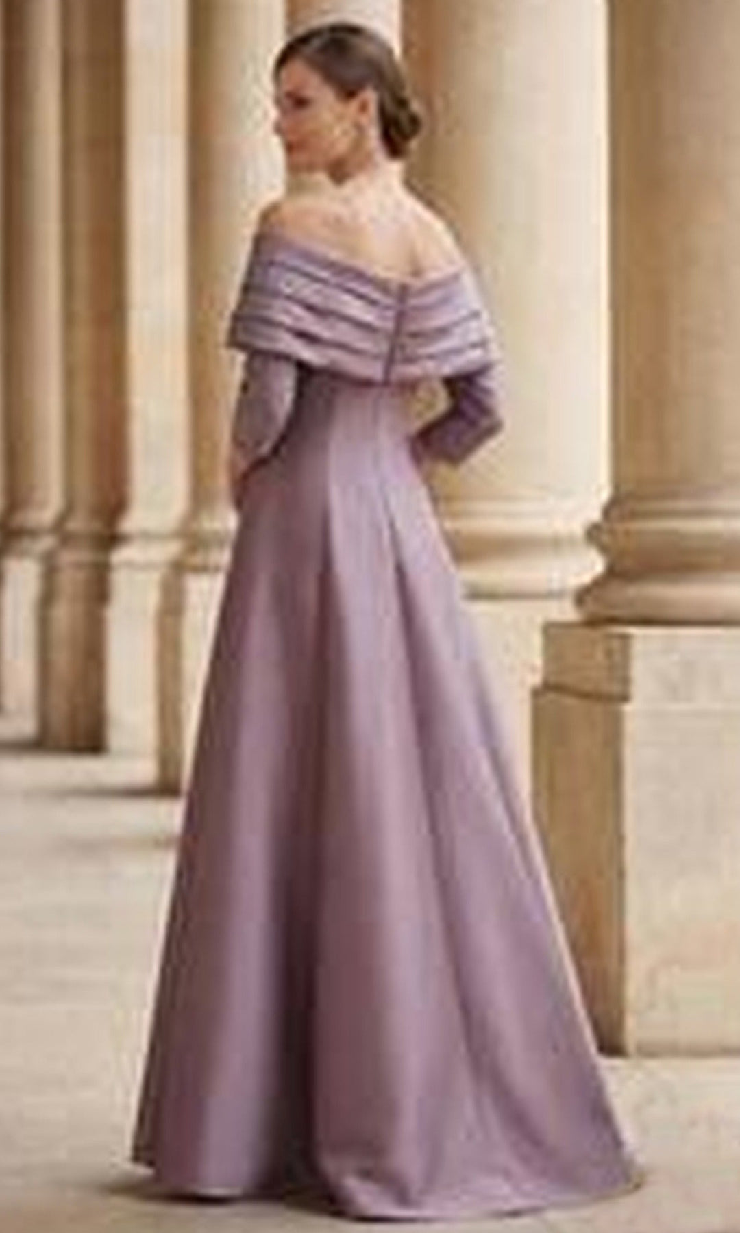 terani-couture-261m6434-three-quarter-sleeve-pleated-a-line-dress