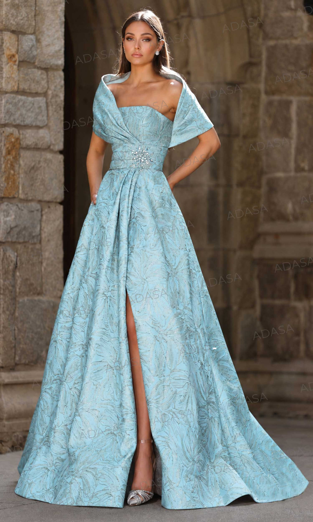terani-couture-261m6453-off-shoulder-jacquard-gown-with-beaded-brooch
