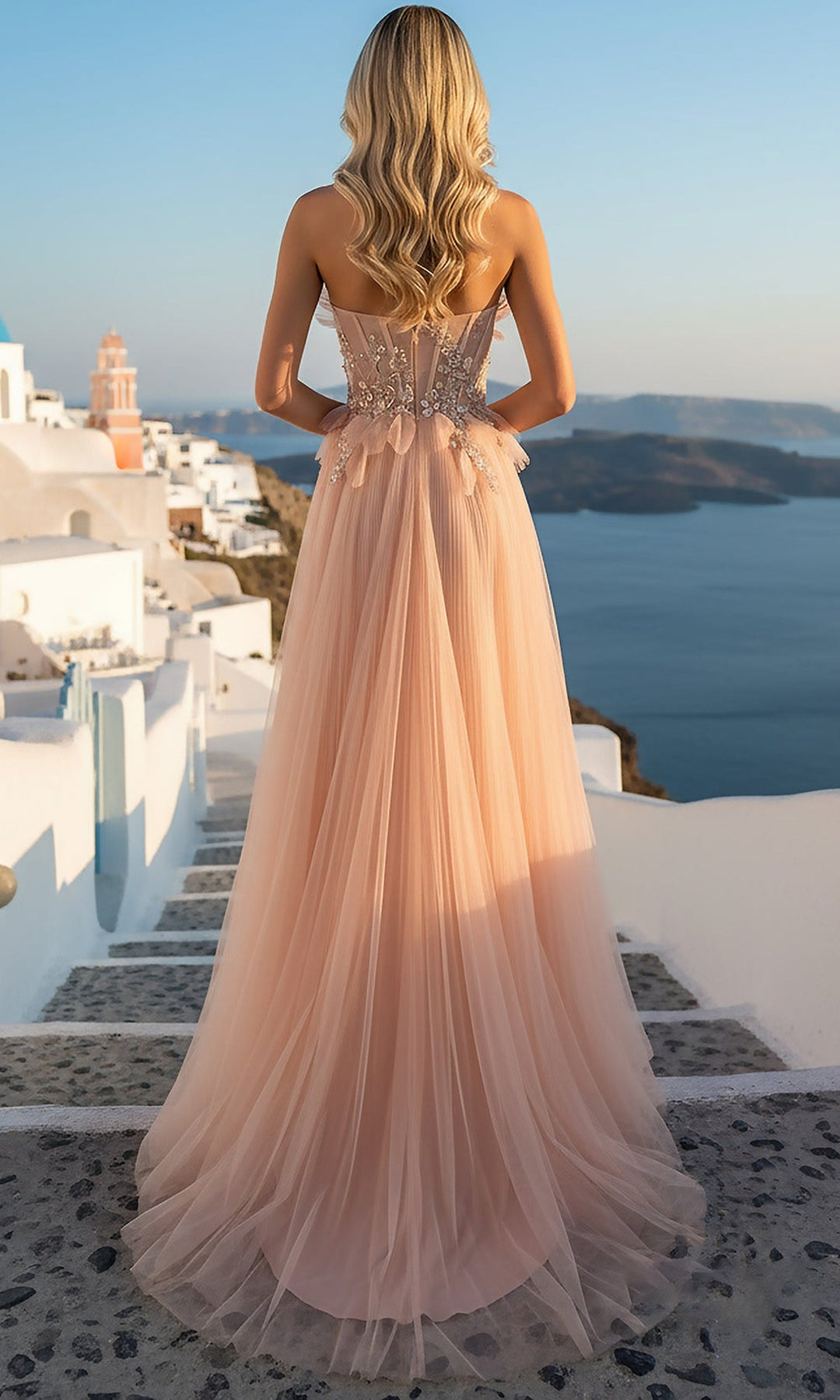 Terani Couture 261P6631 Embellished A-Line Mesh Gown