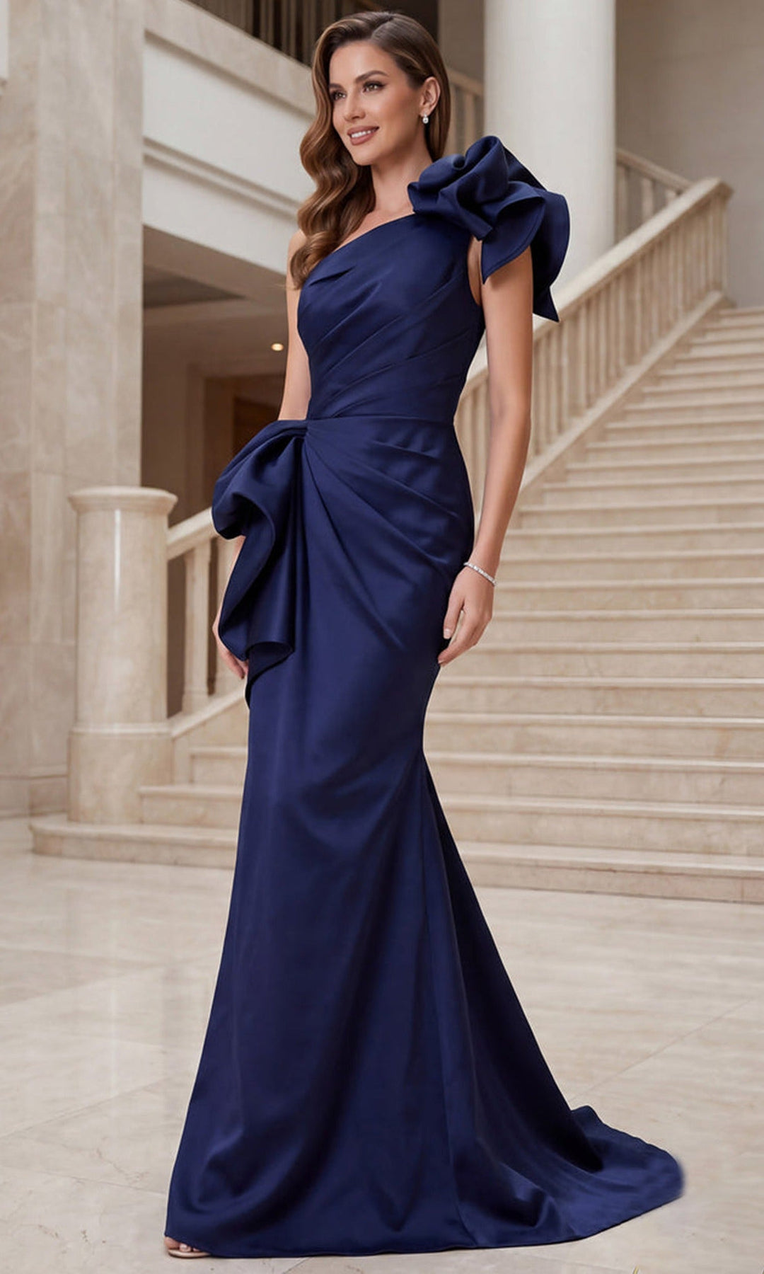 Terani Couture 262E7132 - Draped Mermaid Formal Gown