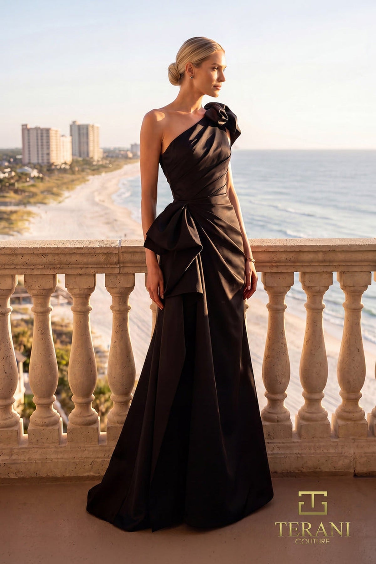 Terani Couture 262E7132 - Draped Mermaid Formal Gown