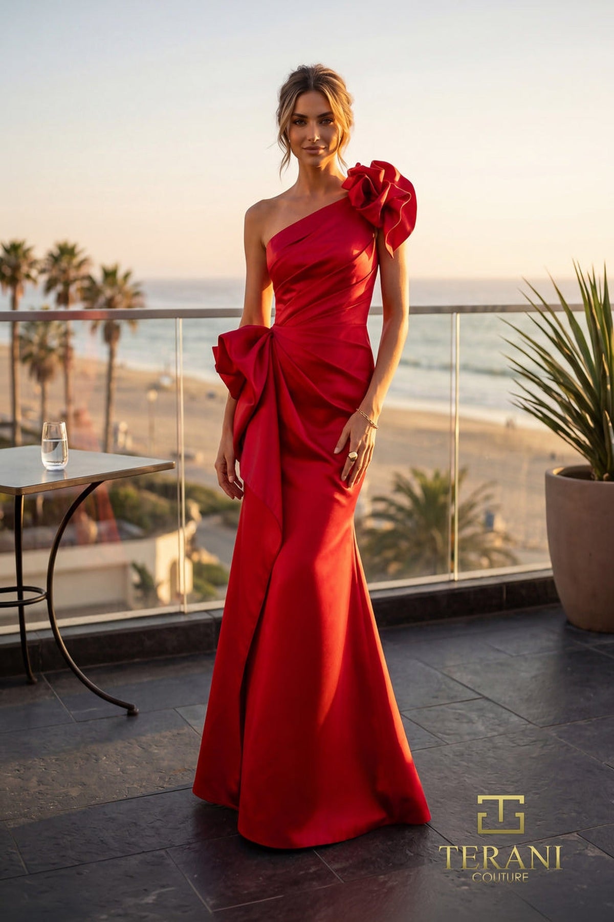 Terani Couture 262E7132 - Draped Mermaid Formal Gown