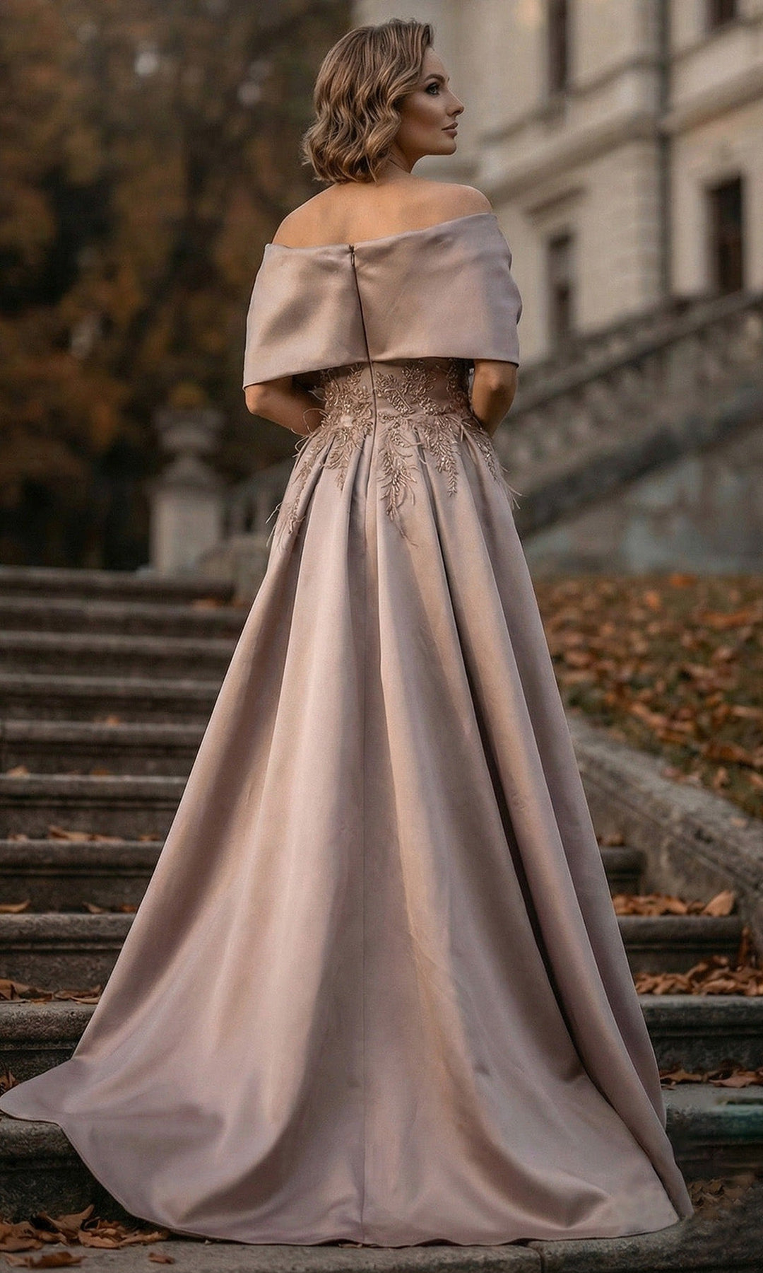 Terani Couture 262M7271 - Pleated Overskirt Beaded Applique Formal Gown