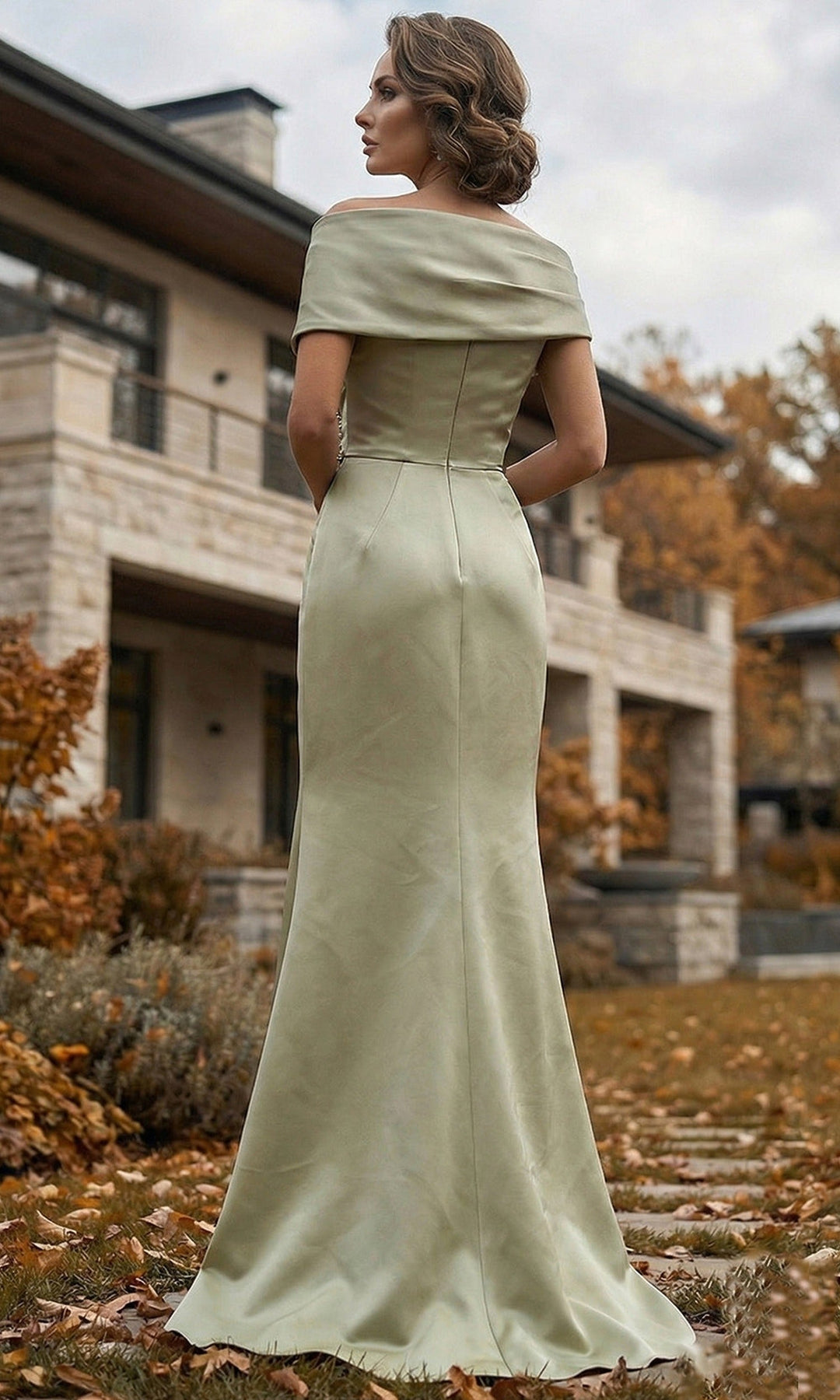 Terani Couture 262M7278 - Off Shoulder Beaded Accent Formal Gown