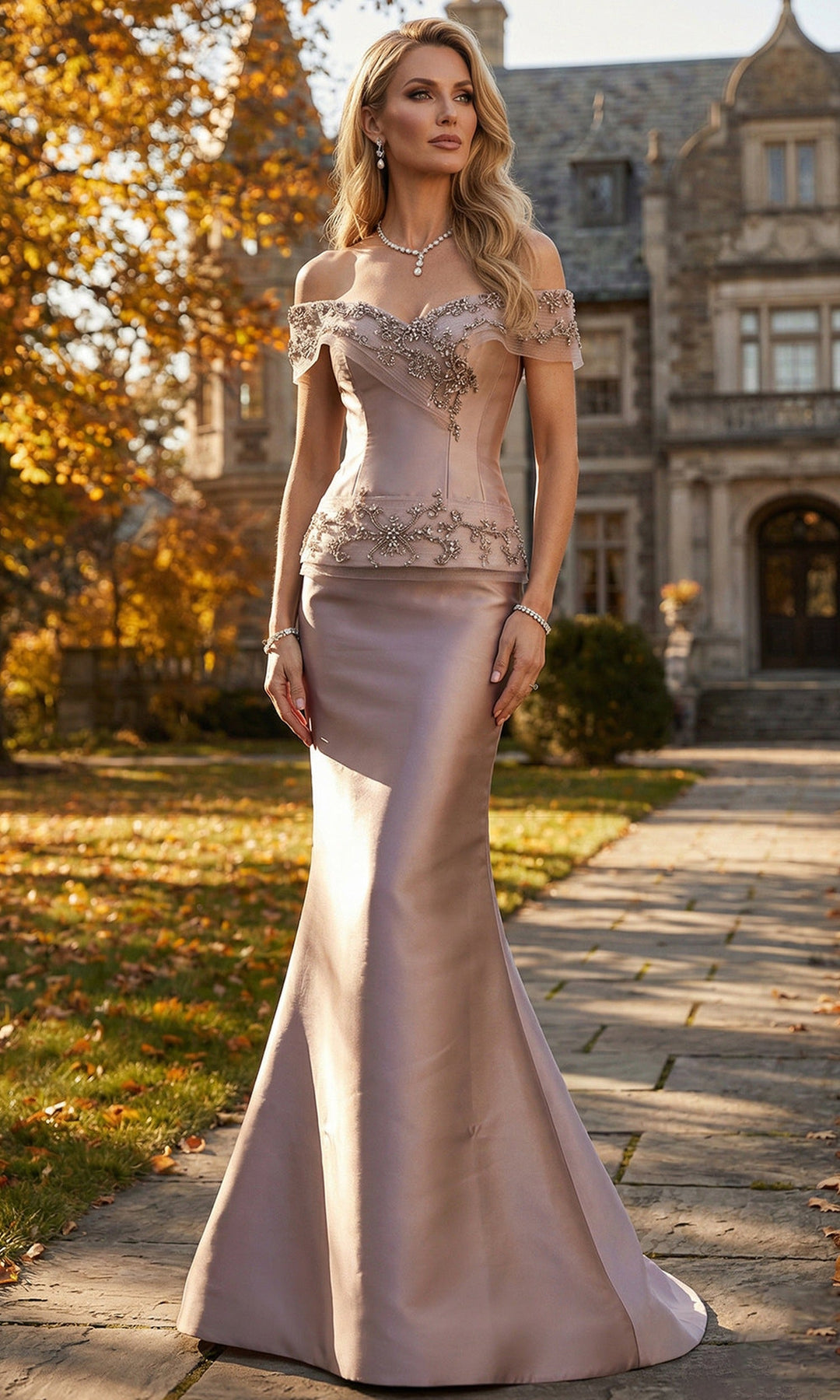 Terani Couture 262M7297 - Beaded Applique Mermaid Long Gown