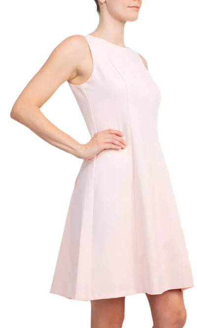 T Tahari THF94025 - Bateau Neck Elegant Short Dress Homecoming Dresses