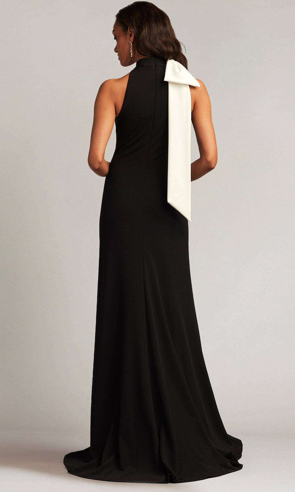 Tadashi Shoji BOS23521L - Sims Shoulder Bow Halter Sheath Gown Formal Gowns
