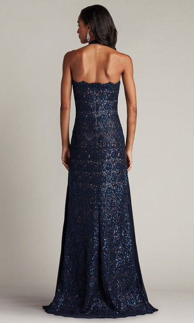 Tadashi Shoji CFC24347L - Cross Halter Evening Gown Special Occasion Dresses