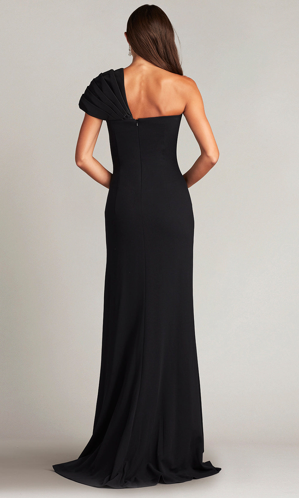 Tadashi Shoji BOS24244L - Rady Twist-Drape One-Shoulder Slit Gown Special Occasion Dresses