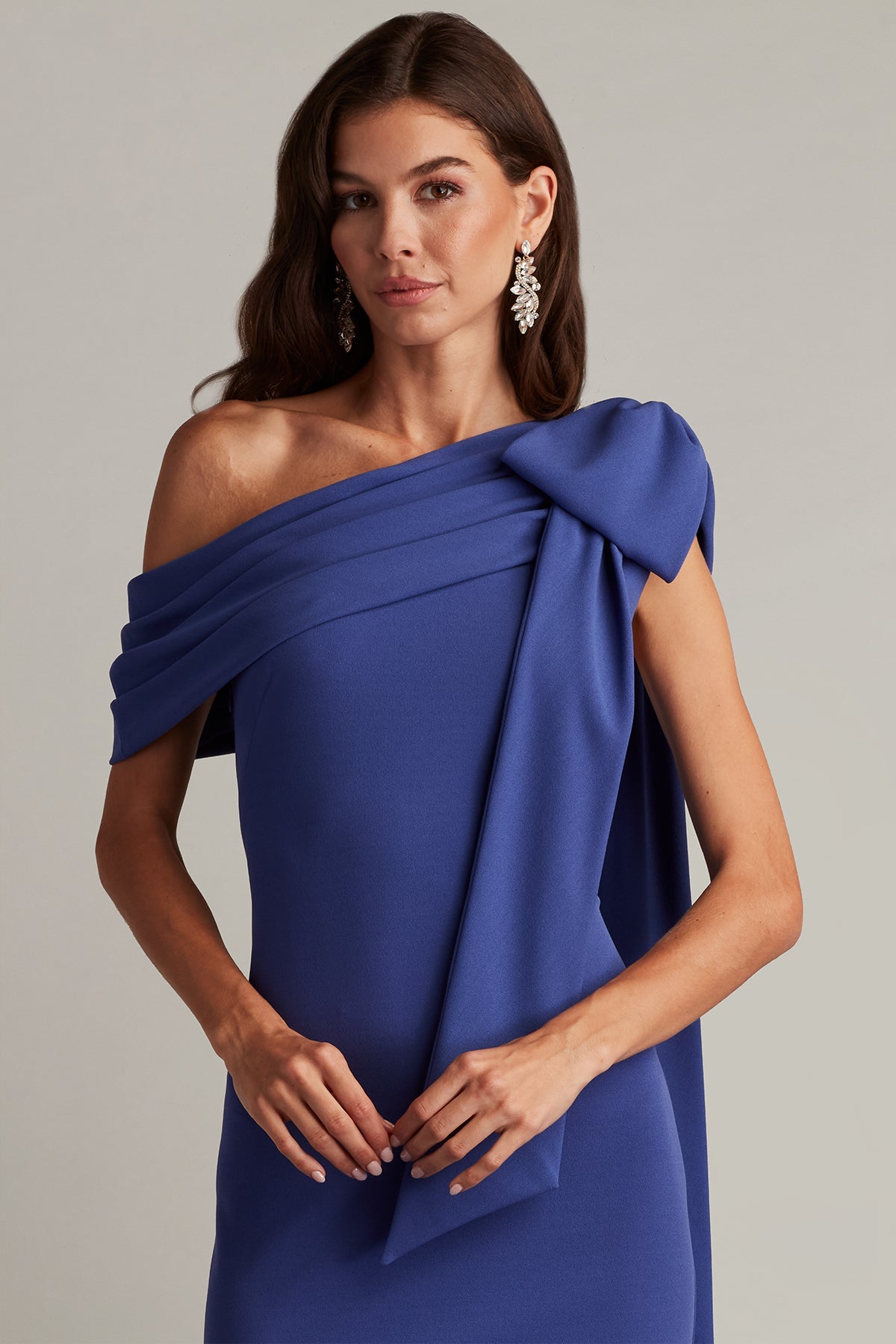 Tadashi Shoji ALG18371L - Bow Accent Evening Dress