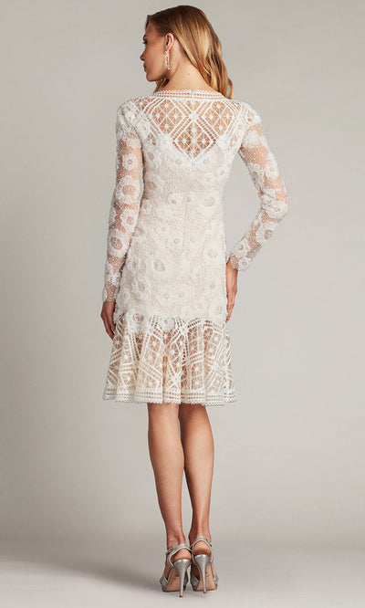 Tadashi Shoji CFE25400M - Bateau Neck Idly Embroidered Illusion Dress Homecoming Dresses