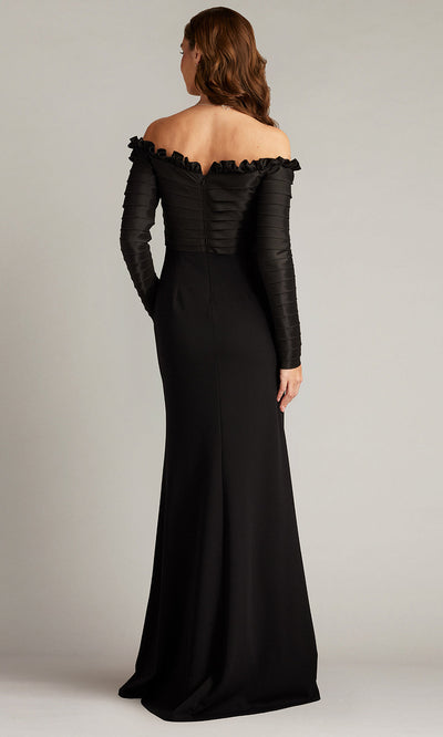 Tadashi Shoji BOS23517L - Neena Taffeta Banded Off Shoulder Gown Formal Gowns