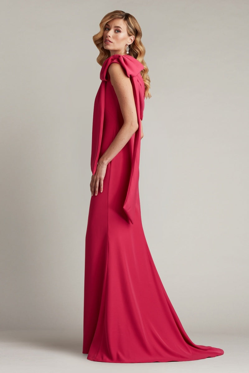 Tadashi Shoji ALG18371L - Bow Accent Evening Dress