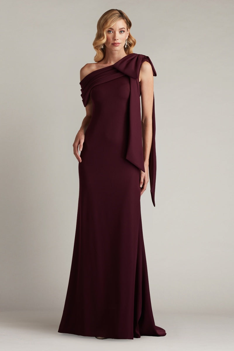 Tadashi Shoji ALG18371L - Foldover Off Shoulder Evening Gown