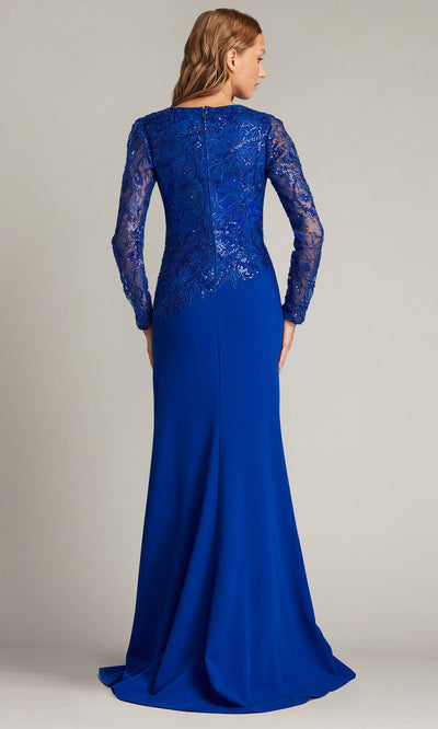 Tadashi Shoji CDN16206LXY - Embroidered Sleeve Evening Gown Special Occasion Dresses