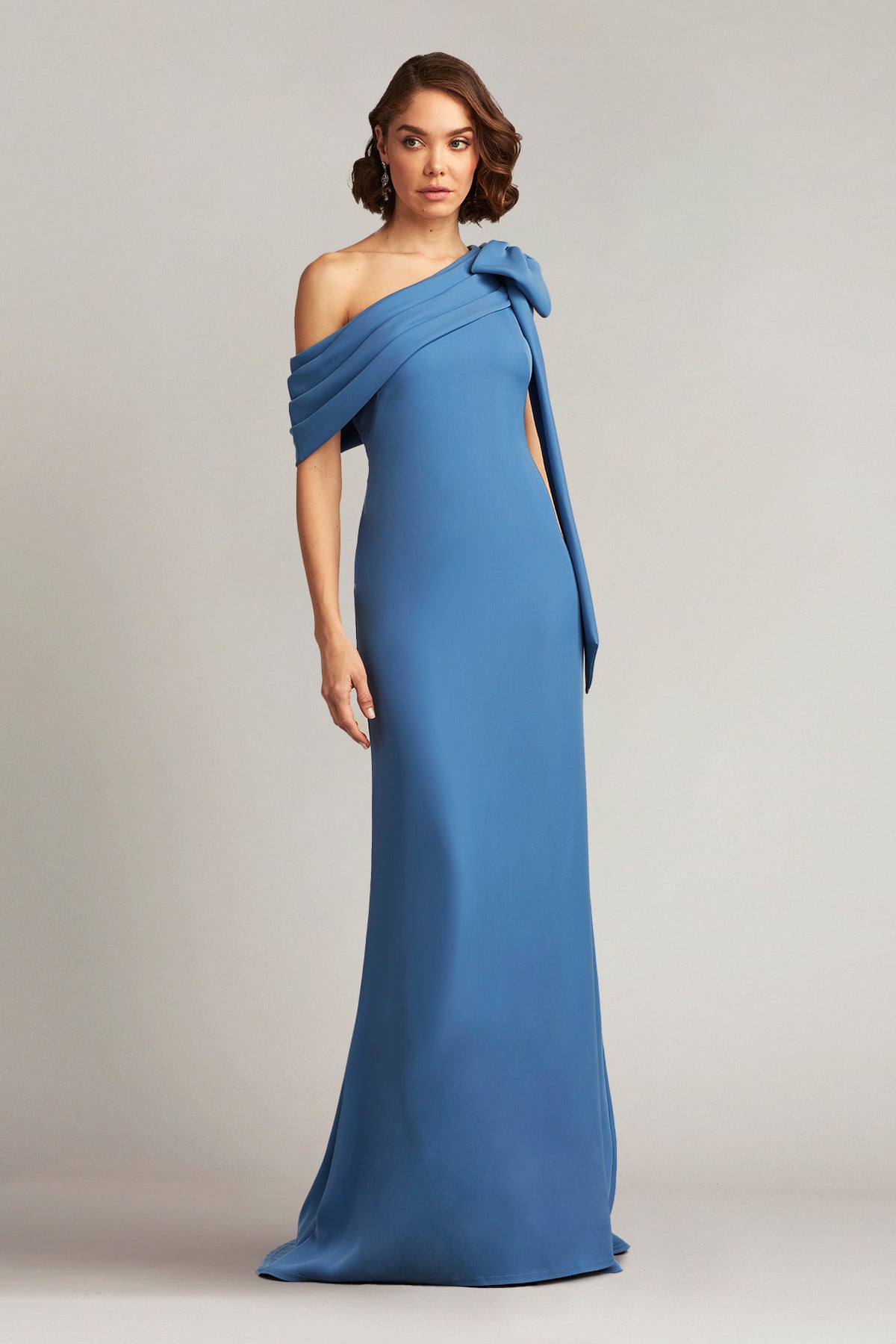 Tadashi Shoji ALG18371L - Foldover Off Shoulder Evening Gown