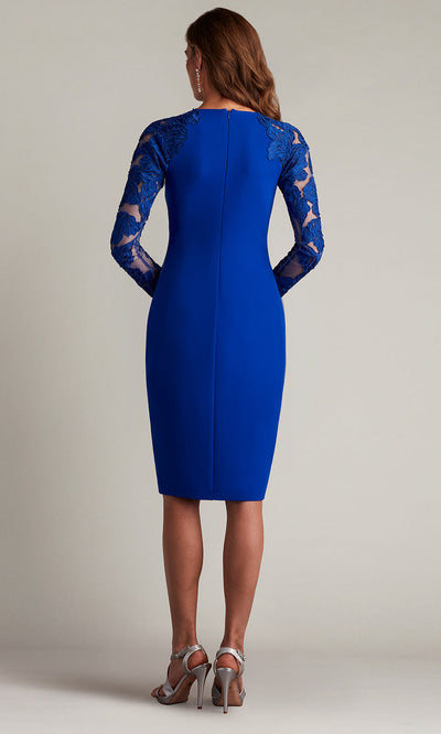 Tadashi Shoji CHG24909M - Fitted Emille Embroidered Illusion Cocktail Dress Cocktail Dresses