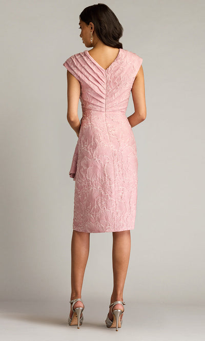 Tadashi Shoji CHN25180M - V-Neckline Emery Floral Jacquard Dress Homecoming Dresses