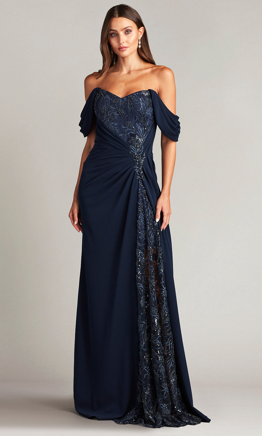 Tadashi Shoji CDN24082L - Drape Detailed Long Gown Special Occasion Dresses