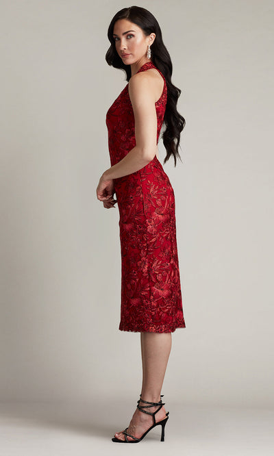 Tadashi Shoji CGV24760M - Carlyle Embroidered Halter Evening Dress Cocktail Dresses