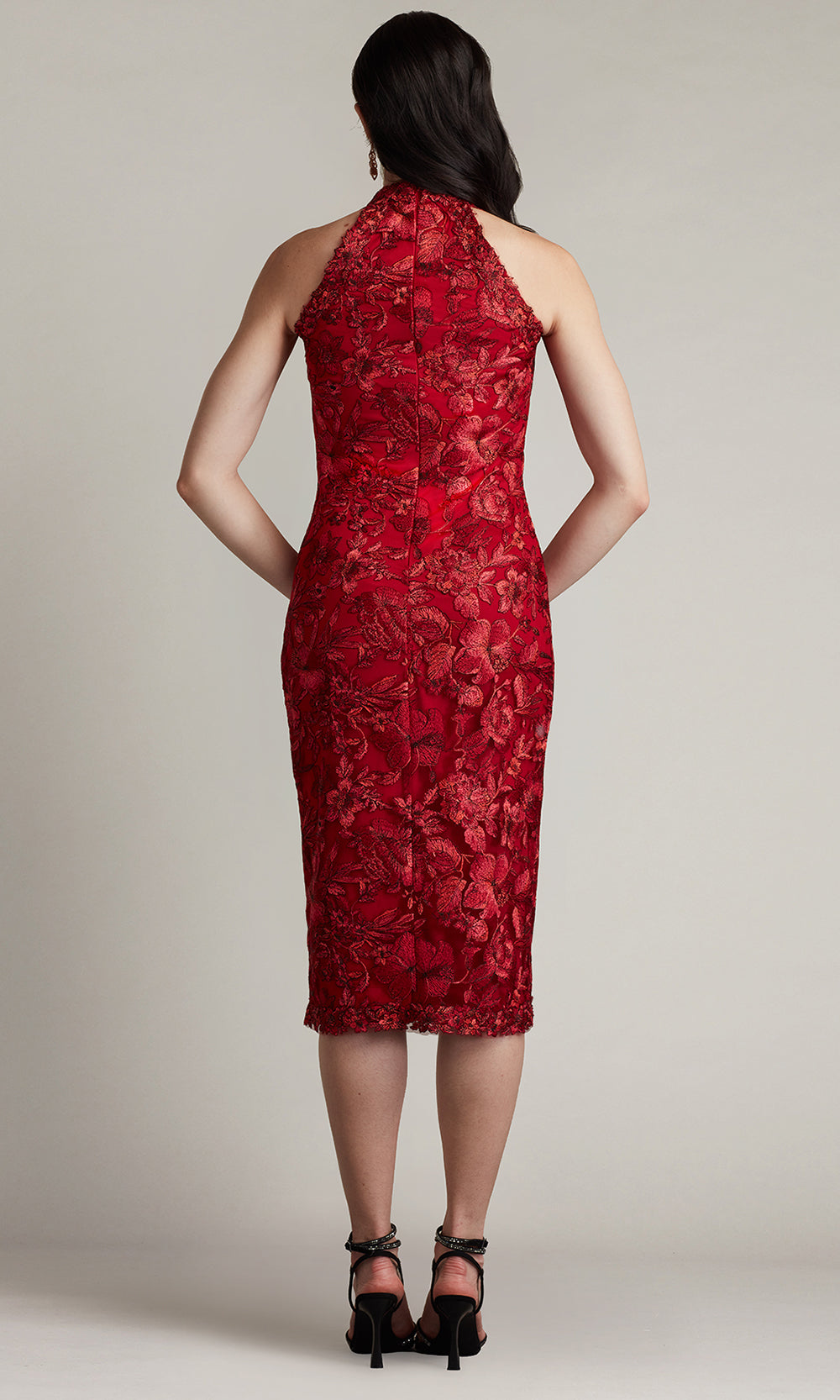 Tadashi Shoji CGV24760M - Carlyle Embroidered Halter Evening Dress Cocktail Dresses