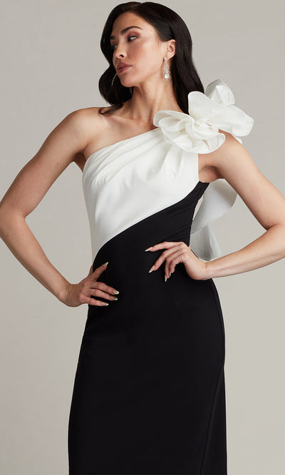 Tadashi Shoji BOS23478M - Aria One-Shoulder Ruffle Evening Gown Cocktail Dresses