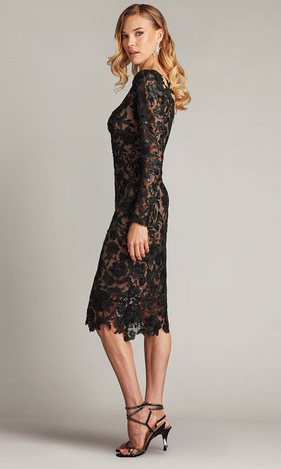 Tadashi Shoji CHS25374M - Senoia Sequin Embroidered Illusion Evening Dress cocktail dresses