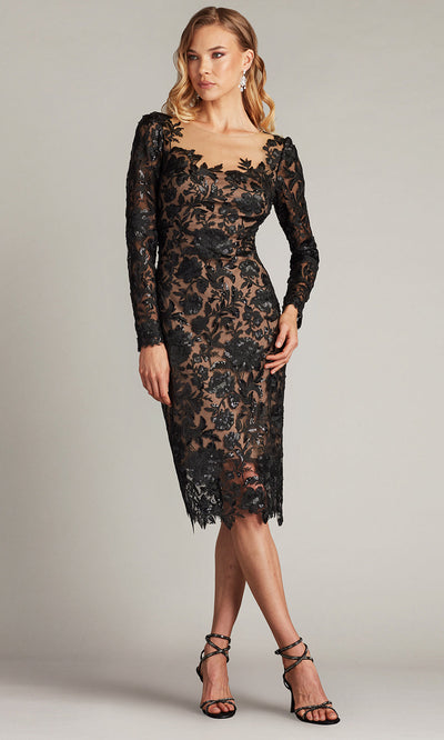Tadashi Shoji CHS25374M - Senoia Sequin Embroidered Illusion Evening Dress cocktail dresses