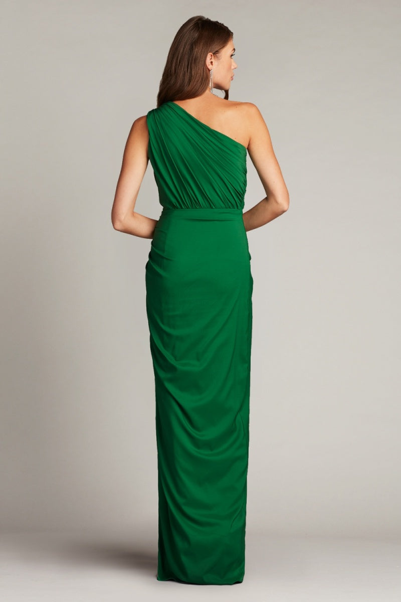Tadashi Shoji 3I489L - Asymmetrical Ruched Gown