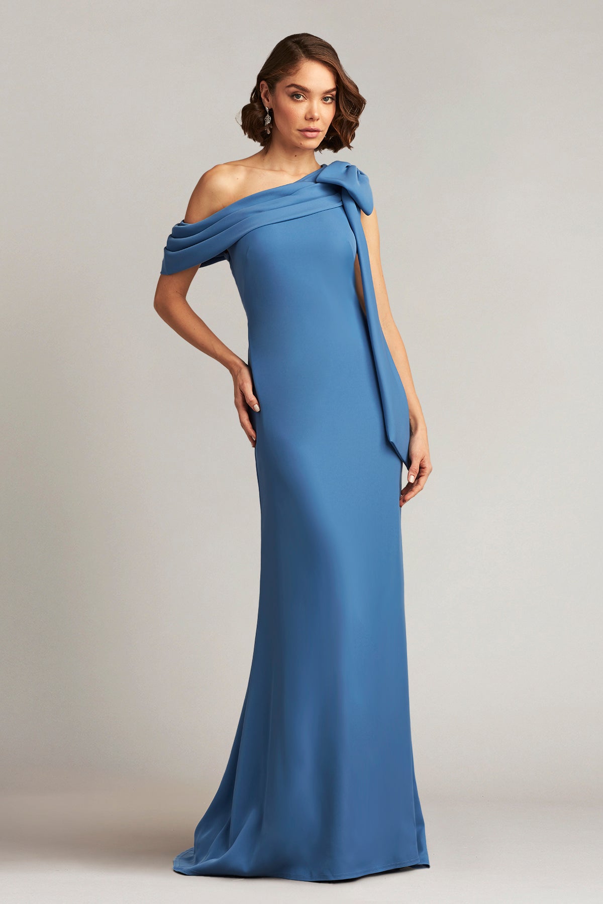 Tadashi Shoji ALG18371L - Bow Accent Evening Dress