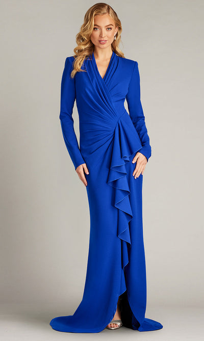 Tadashi Shoji BOS23357L - Long Sleeve V-Neck Gown Special Occasion Dresses