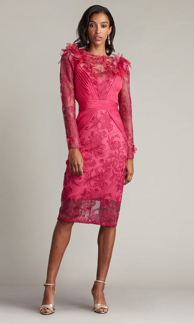 Tadashi Shoji CDV24316M - Long Sleeve Embroidered Dress Special Occasion Dresses