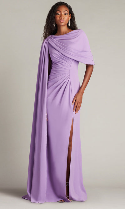 Tadashi Shoji BOS25345L - Acadia Shawl Draped Evening Gown Formal Gowns