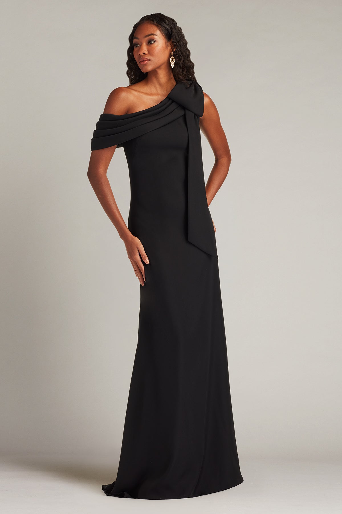 Tadashi Shoji ALG18371L - Foldover Off Shoulder Evening Gown