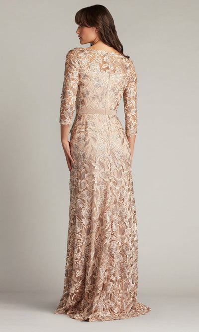 Tadashi Shoji CDP24130L - Quarter Sleeve Embroidered Gown Special Occasion Dresses