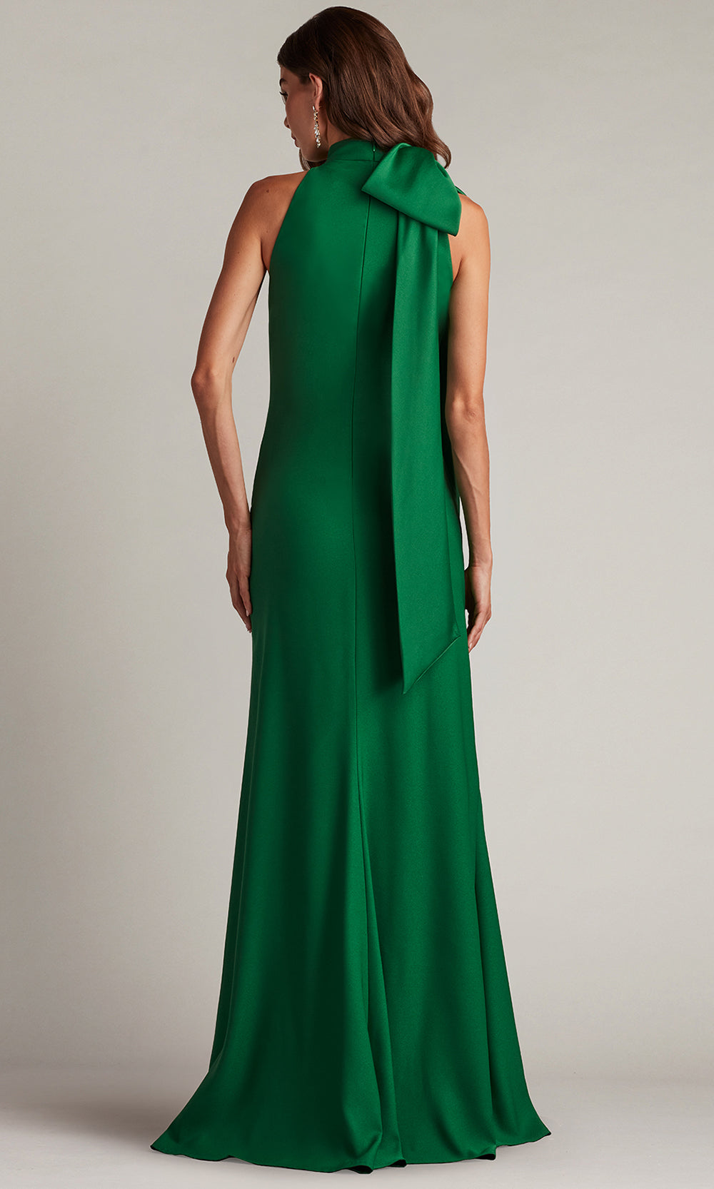 Tadashi Shoji BOS23521L - Sims Shoulder Bow Halter Sheath Gown Formal Gowns