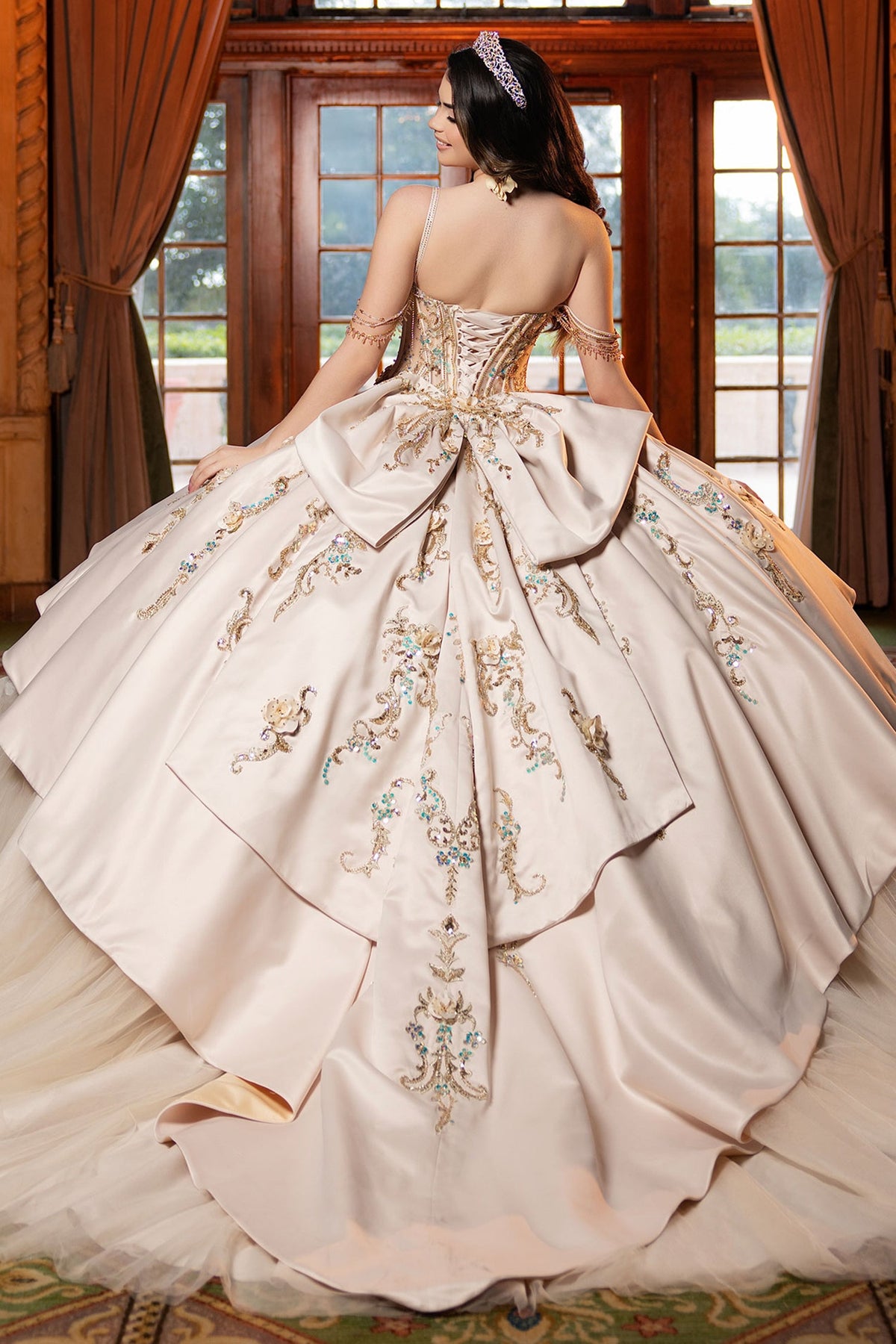 Vizcaya by Mori Lee 4080042 - Corset Strapless Quinceneara Gown