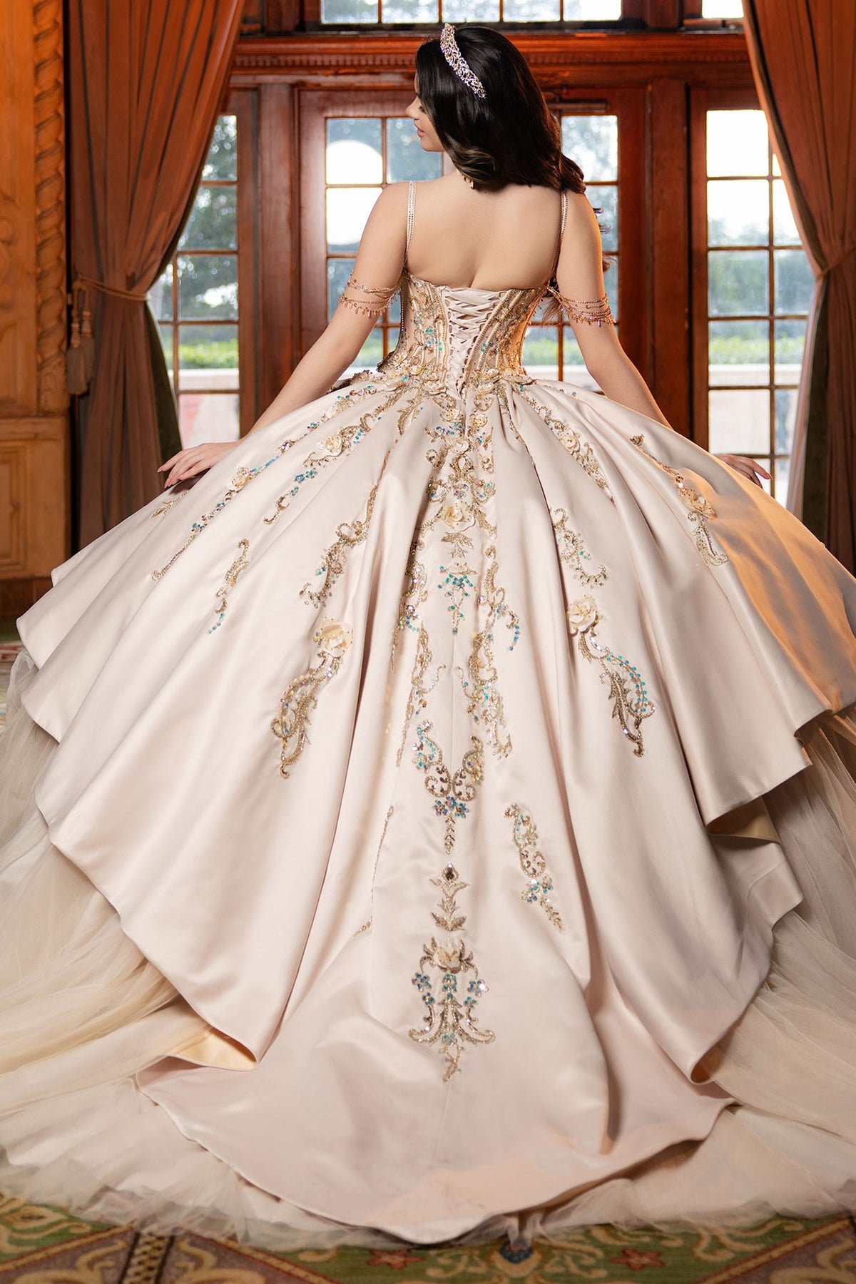 Vizcaya by Mori Lee 4080042 - Corset Strapless Quinceneara Gown