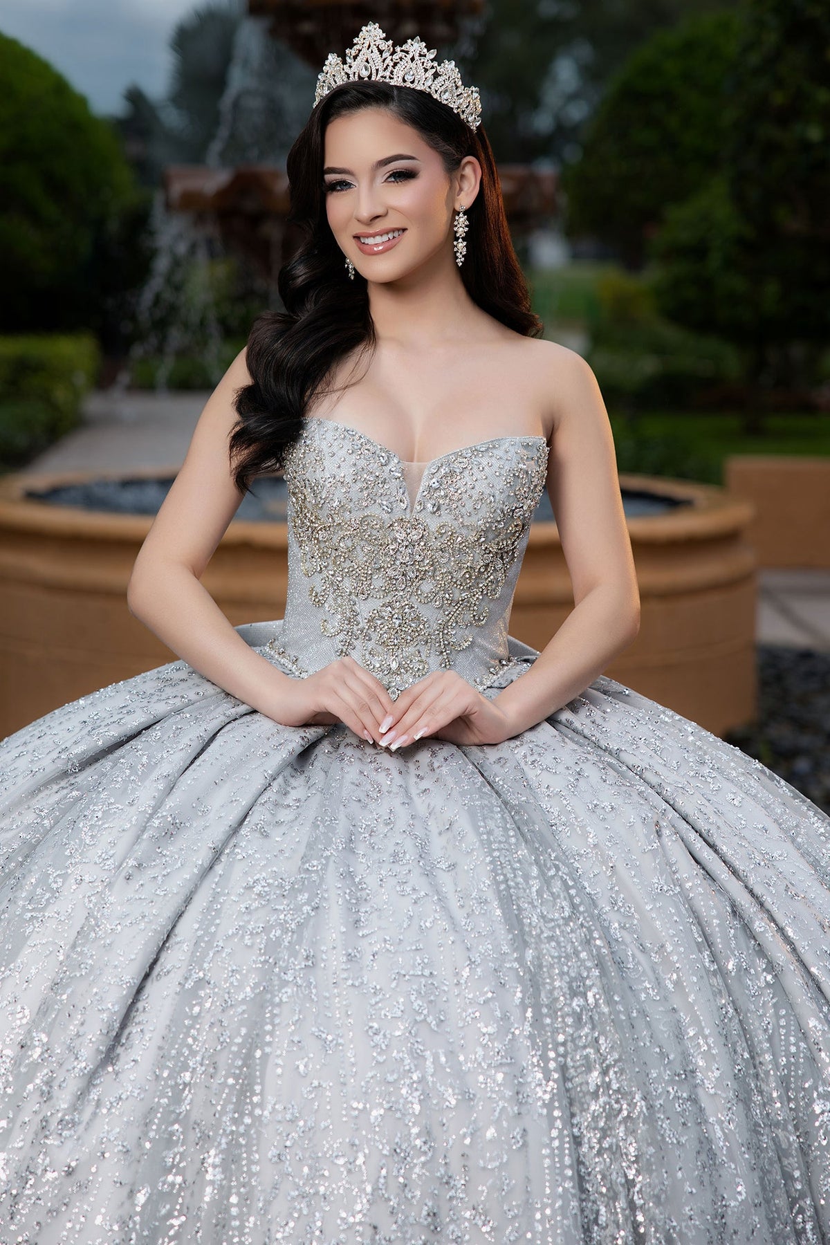 Vizcaya by Mori Lee 4080055 - Bow Back Stone Encrusted Quinceanera Gown