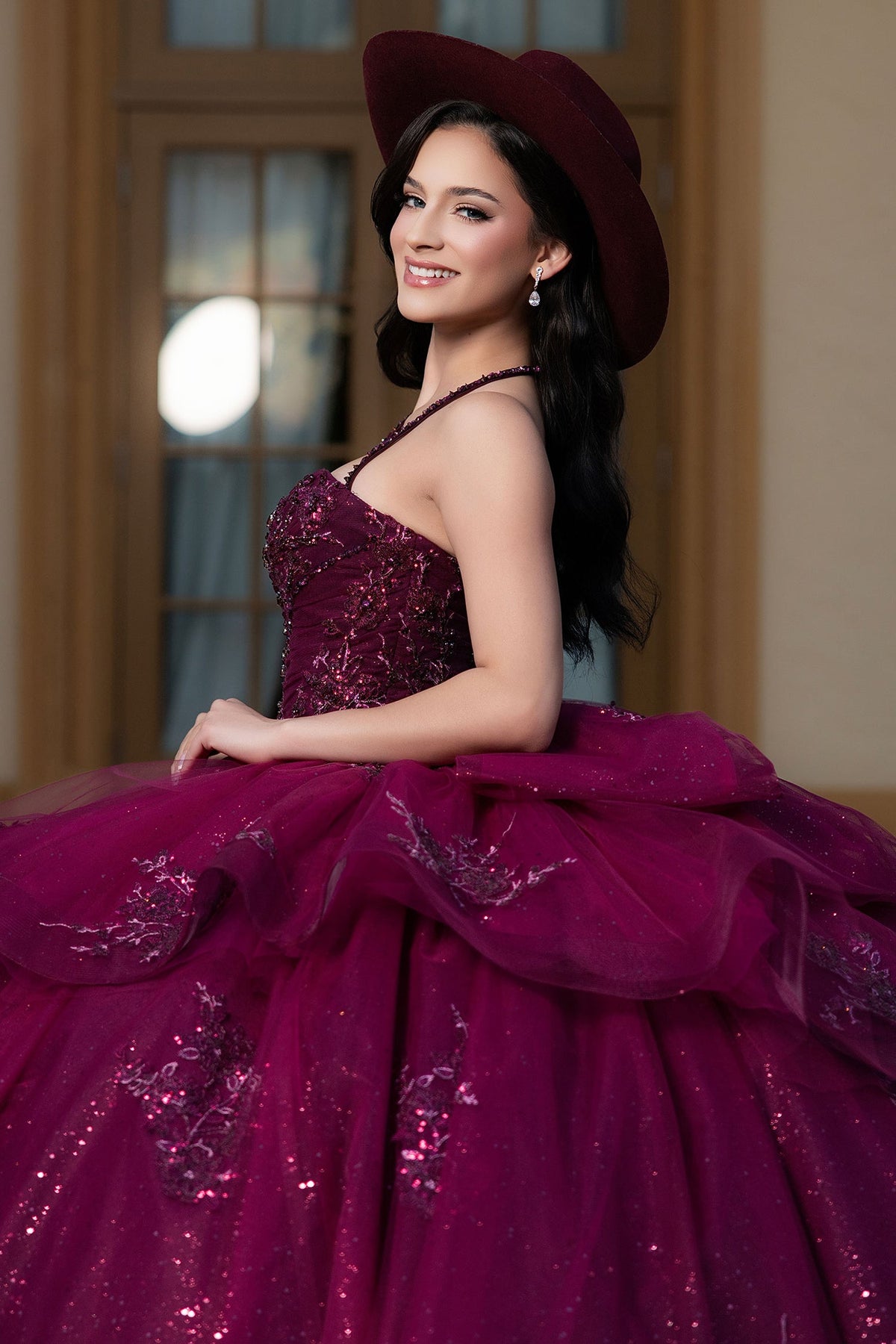 Vizcaya by Mori Lee 4080056 - Halter Strap Beaded Quinceneara Gown