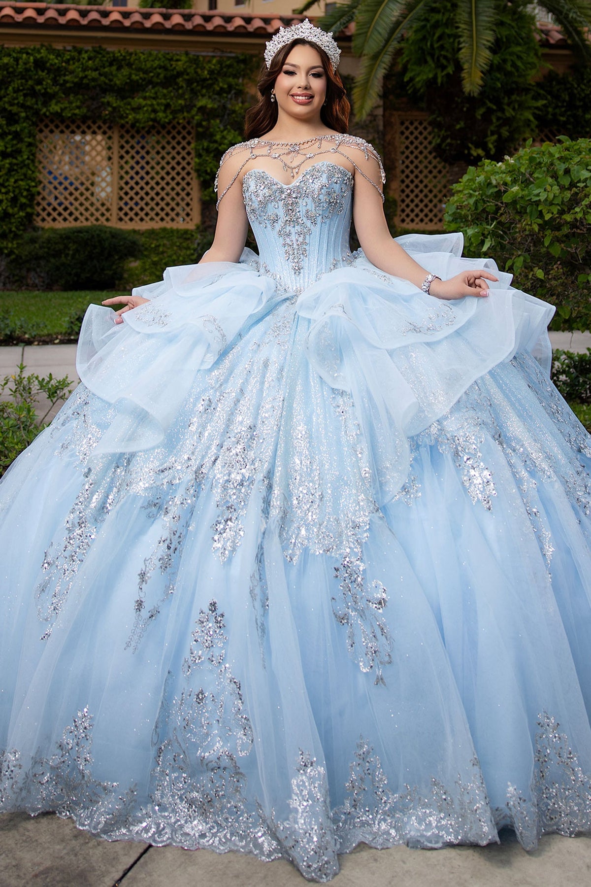Vizcaya by Mori Lee 4080065 - Jeweled Sweetheart Tulle Quinceanera Gown