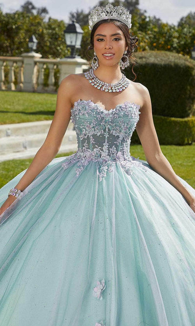 Vizcaya by Mori Lee 89421 - Strapless Lace-Up Back Ballgown Ball Gowns