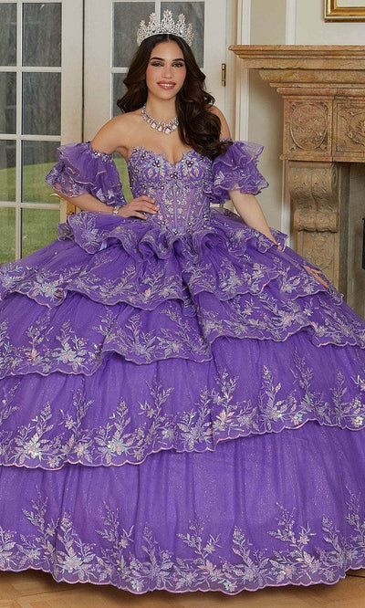 Vizcaya by Mori Lee 89476 - Sweetheart Multi-Tiered Ballgown Quinceanera Dresses 00 /  Lilac