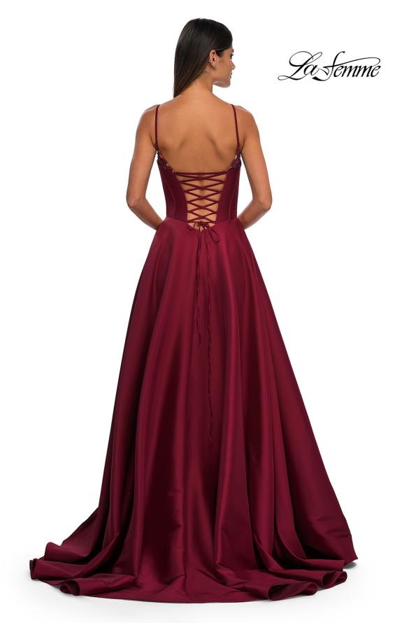 La Femme 32878 - Stunning Mikado Prom Gown