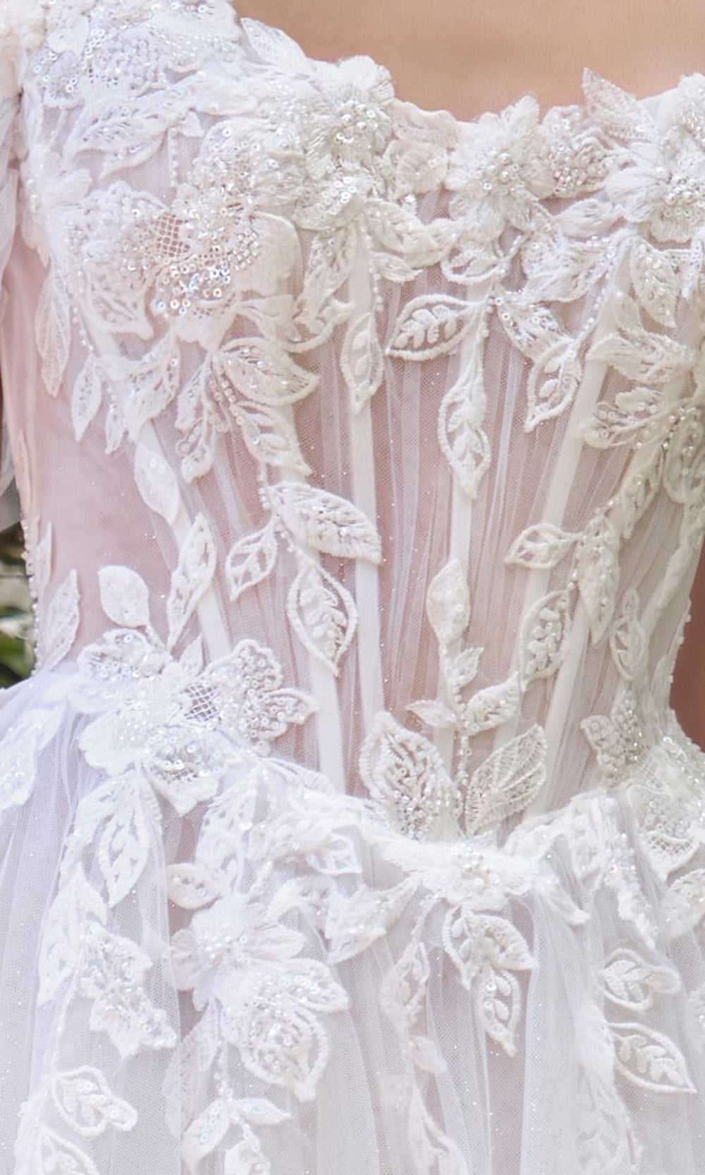 Andrea and Leo WL089 - Sheer Corset A-Line Tulle Wedding Gown Bridal Dresses